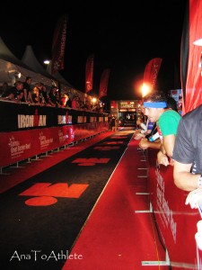 The magical glow of the Ironman Finish Shute - Cairns 2012